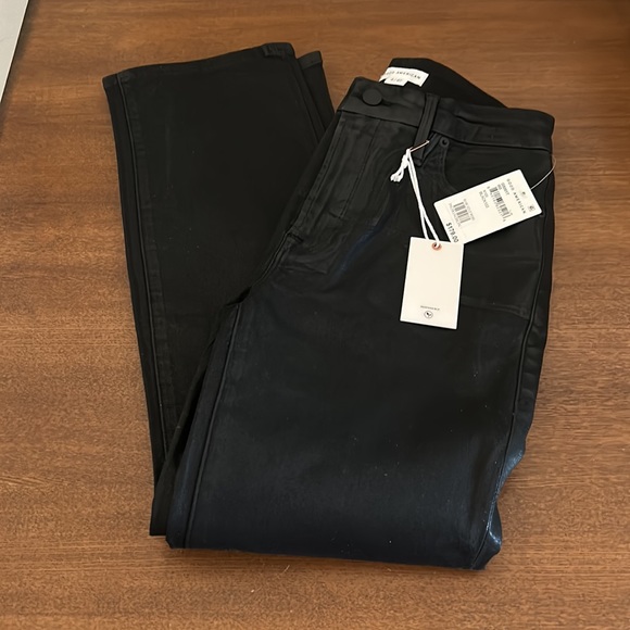 🎉HP🎉 NWT Good American Good Legs Straight Coated Jeans - Picture 11 of 15